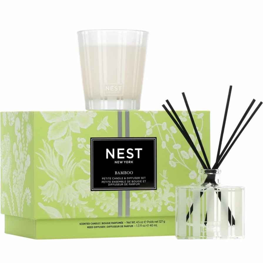 Home Decor * | Best Reviews Of Nest New York Nest Fragrances Bamboo Petite Candle And Diffuser Set