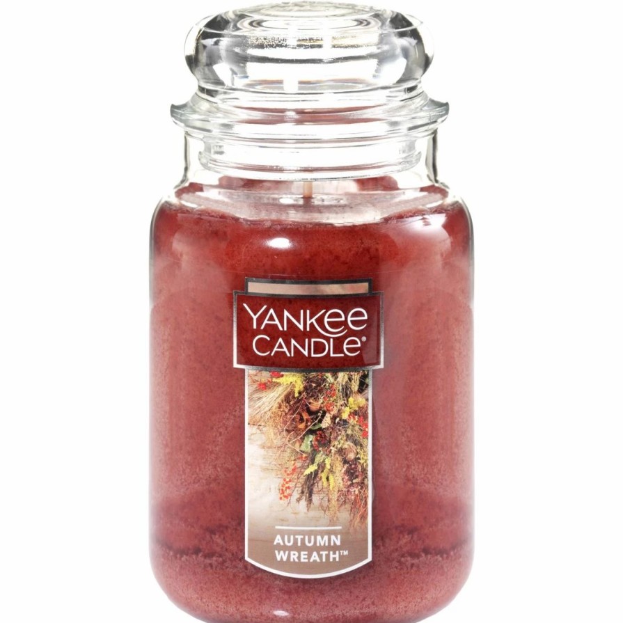 Home Decor * | Best Reviews Of Yankee Candle Autumn Wreath Large Jar Candle