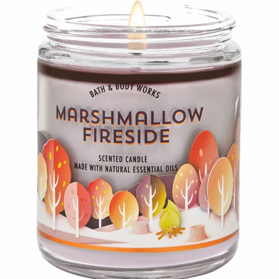 Home Decor * | Cheap Bath & Body Works Road Trip Novelty Single Wick Marshmallow Fireside