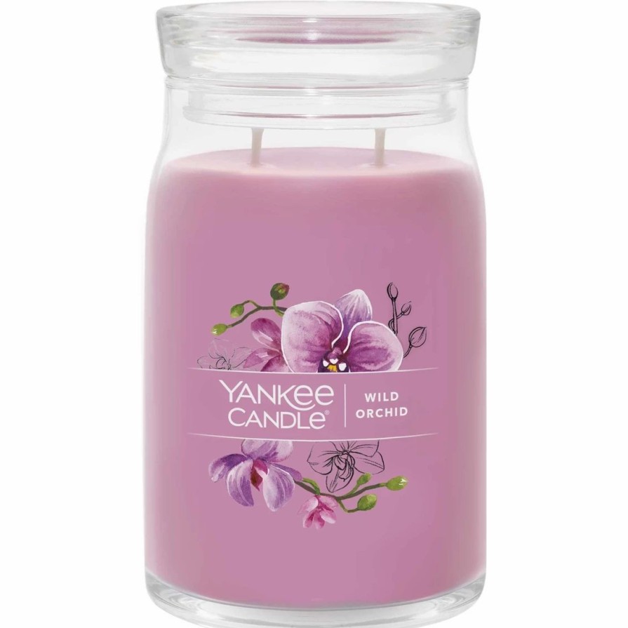 Home Decor * | Hot Sale Yankee Candle Wild Orchid Signature Large Jar Candle