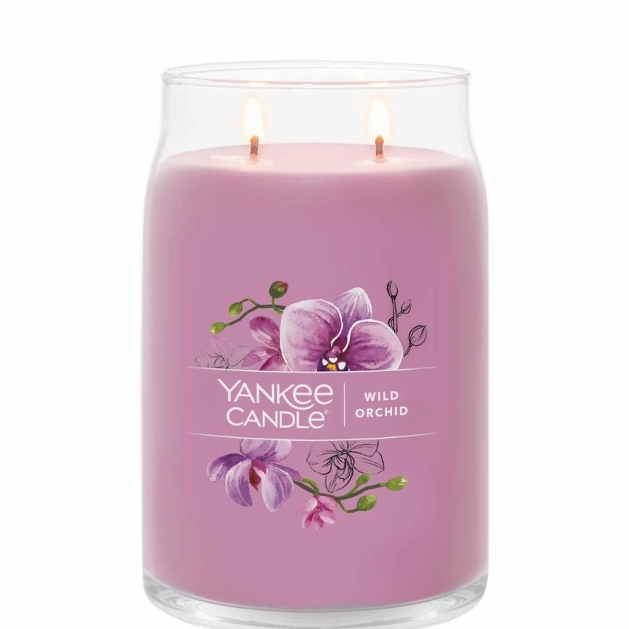 Home Decor * | Hot Sale Yankee Candle Wild Orchid Signature Large Jar Candle