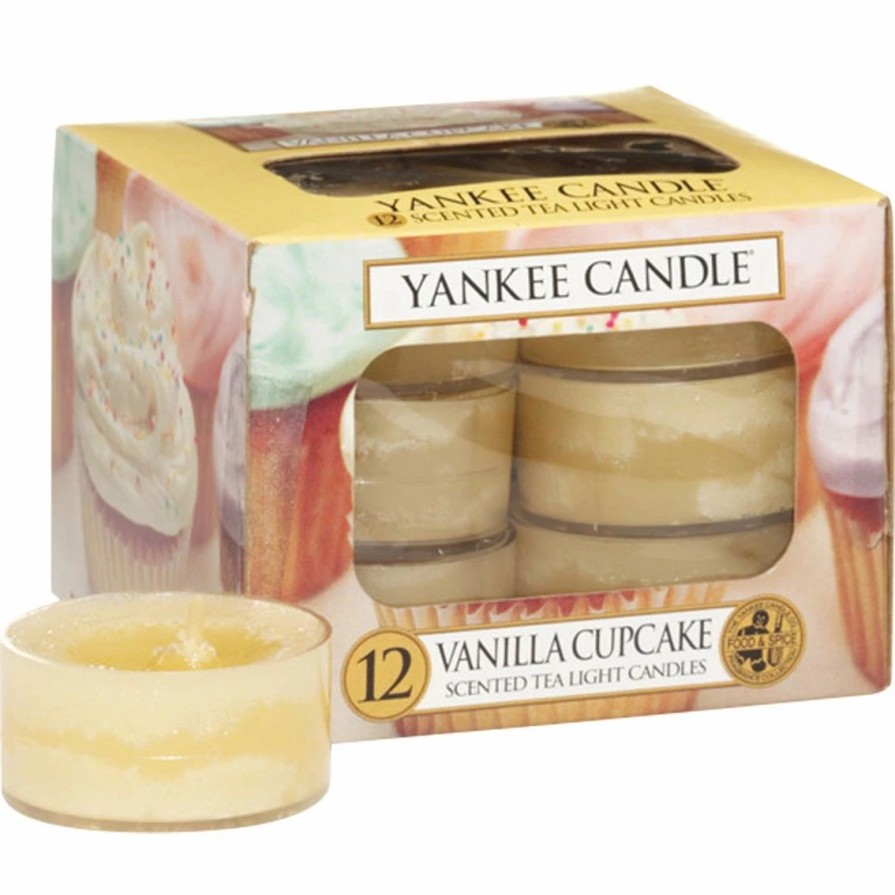 Home Decor * | Budget Yankee Candle Vanilla Cupcake Tea Light Candle