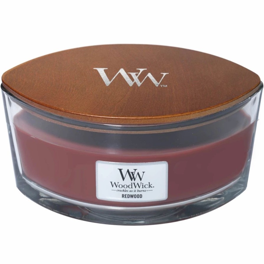 Home Decor * | Hot Sale Woodwick Hearthwick Flame Redwood