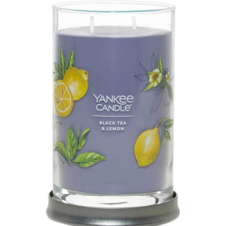 Home Decor * | Best Reviews Of Yankee Candle Black Tea & Lemon Signature Large Tumbler Candle