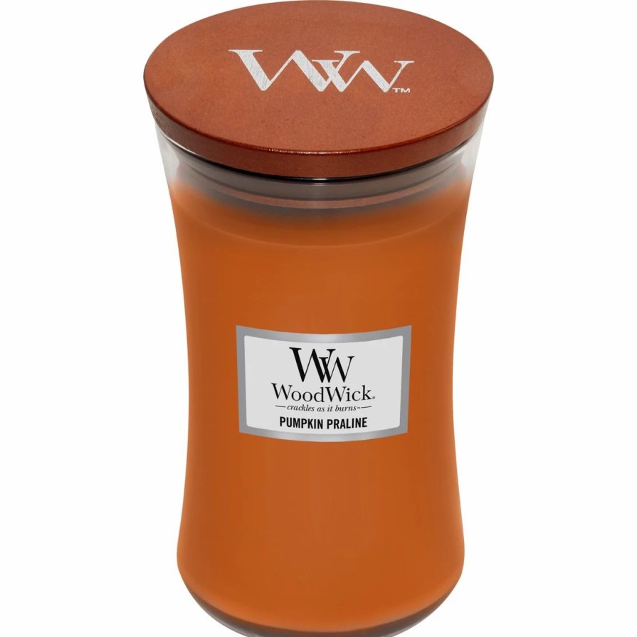 Home Decor * | Best Sale Woodwick Pumpkin Praline Large Hourglass Candle